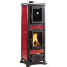 Fotografie krbových kamen s troubou Gaia Forno bordeaux