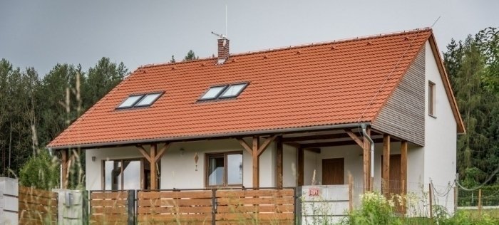 Moderní dřevostavba jako chalupa