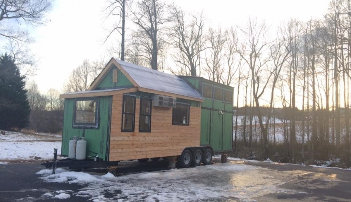Tiny house se skleníkem
