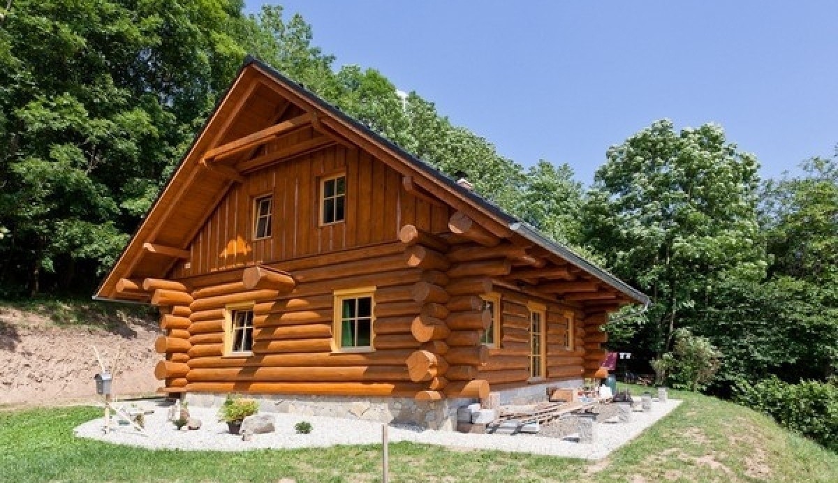 Srub v podhůří Jeseníků