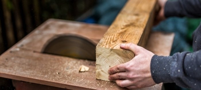Detail pilového kotouče u cirkulárky
