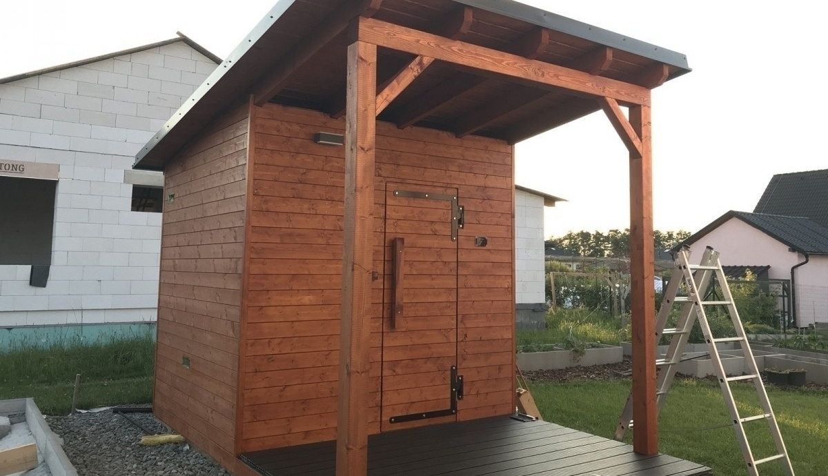 Venkovní sauna svépomocí