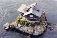 Clingstone dům na ostrově letecká fotografie