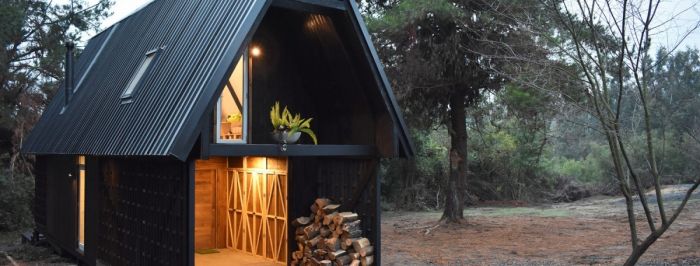 Dřevená chata z Chile inspirovaná evropskou hájenkou