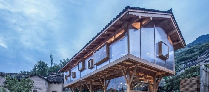 Originální čínská dřevostavba od Shulin Architectural Design