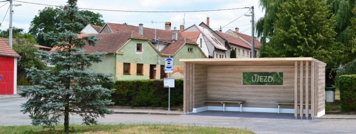 Autobusová zastávka podle návrhu studentky