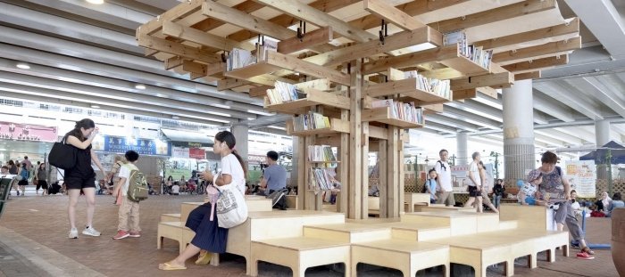 Knihovna ve tvaru stromu