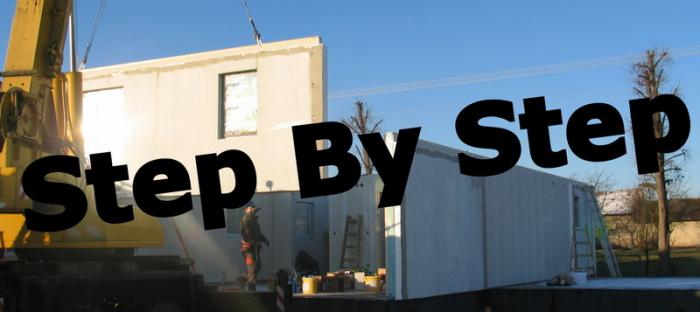 Foto ze stavby dřevostavby
