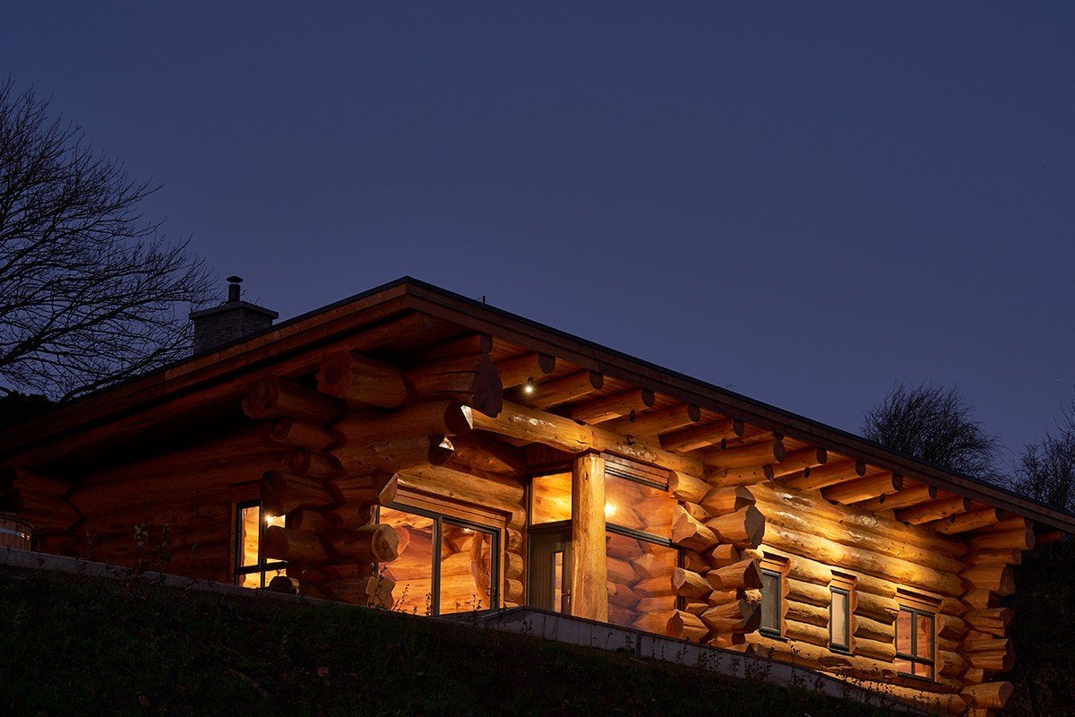 srubový bungalov