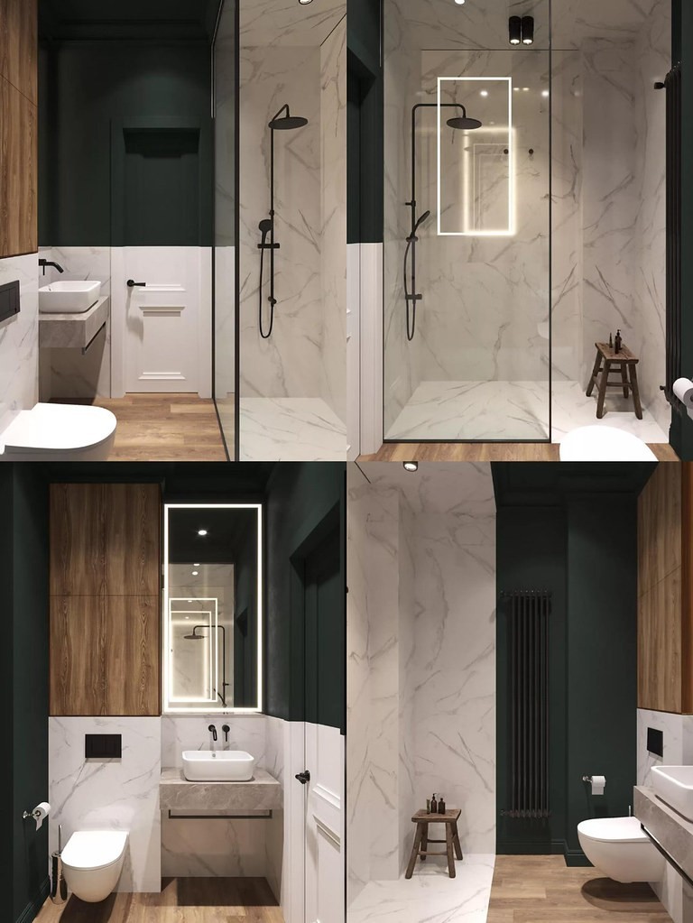 moderní malá koupelna inspirace