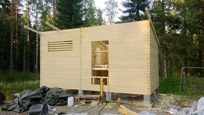 Finská sauna svépomocí