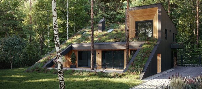 Dům s trávovou střechou je nejen krásný, ale i ekologický