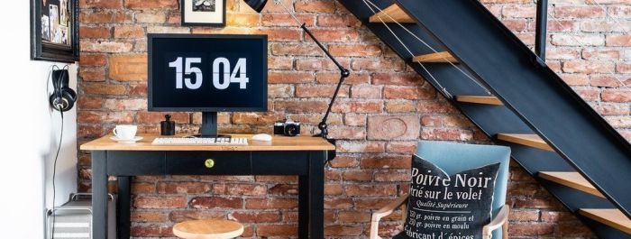 Home office v obýváku