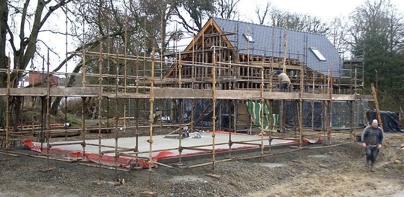 montáž dřevostavby krok za krokem