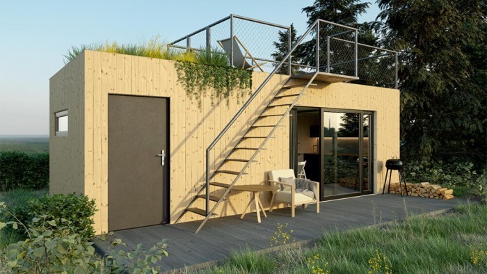 Využití místa v tiny housu s úžasnými střešními terasami – výhody, nevýhody, inspirace