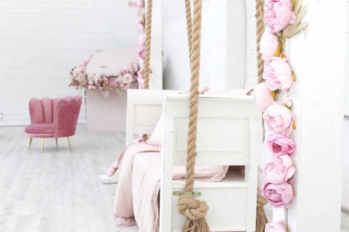 romantický styl bydlení - růžová barva
