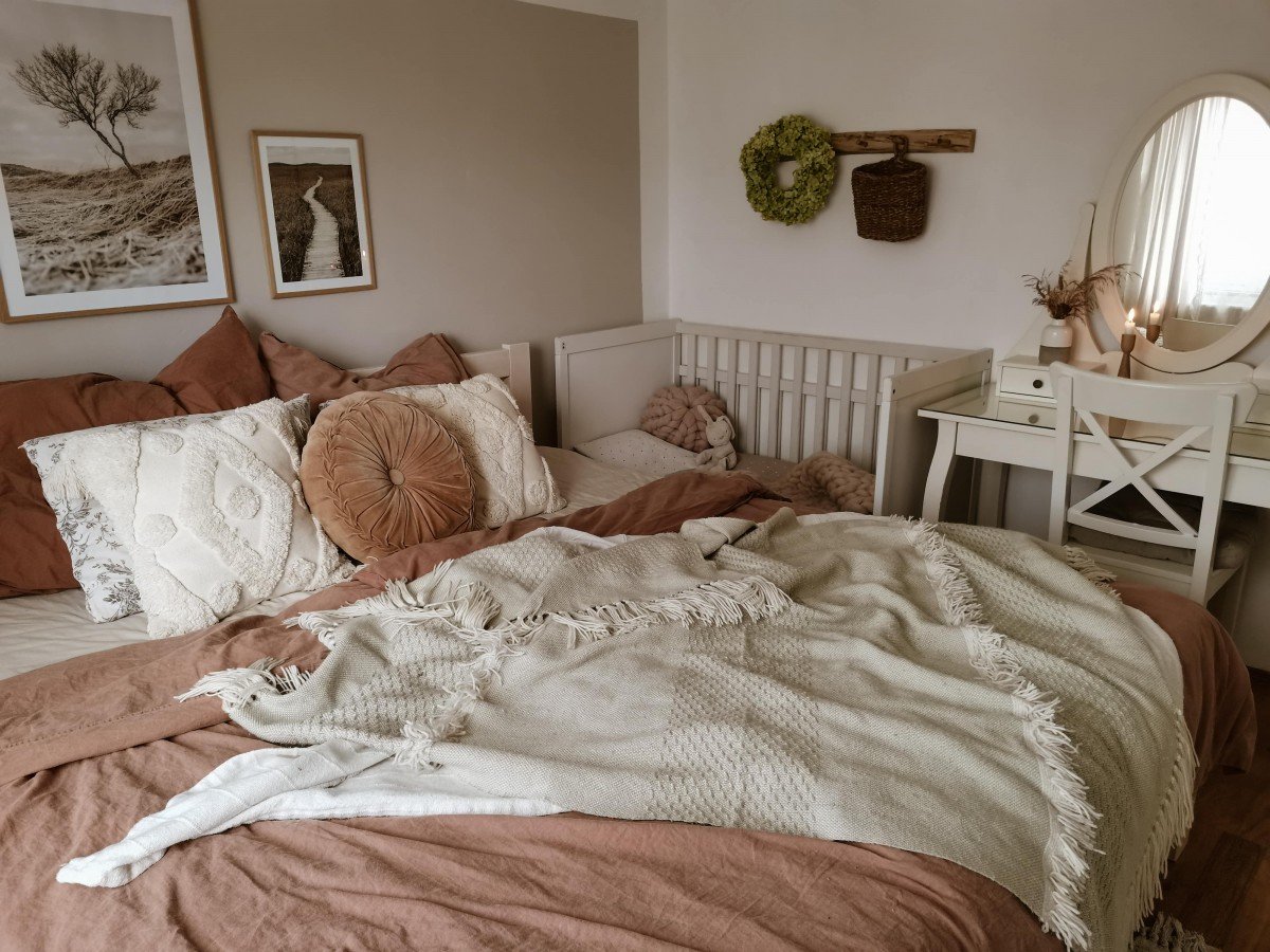 Hygge styl ložnice