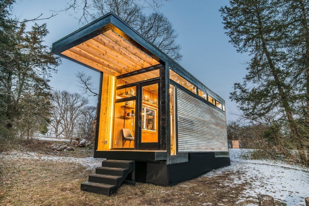 Nasvětlený tiny house