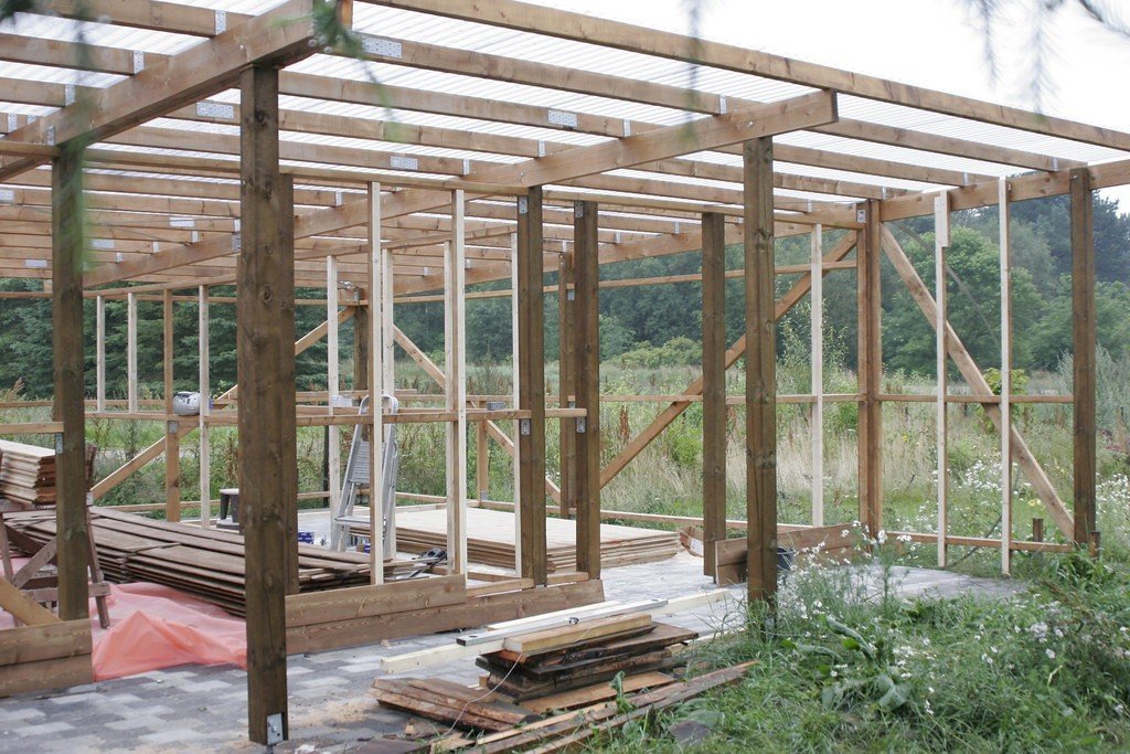 Garážové stání svépomocí – zastřešení