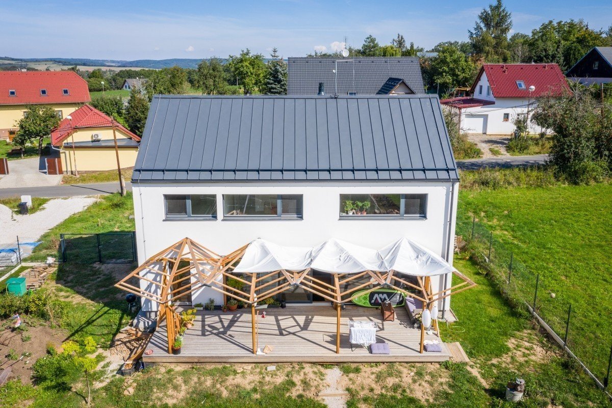originální dřevěná pergola