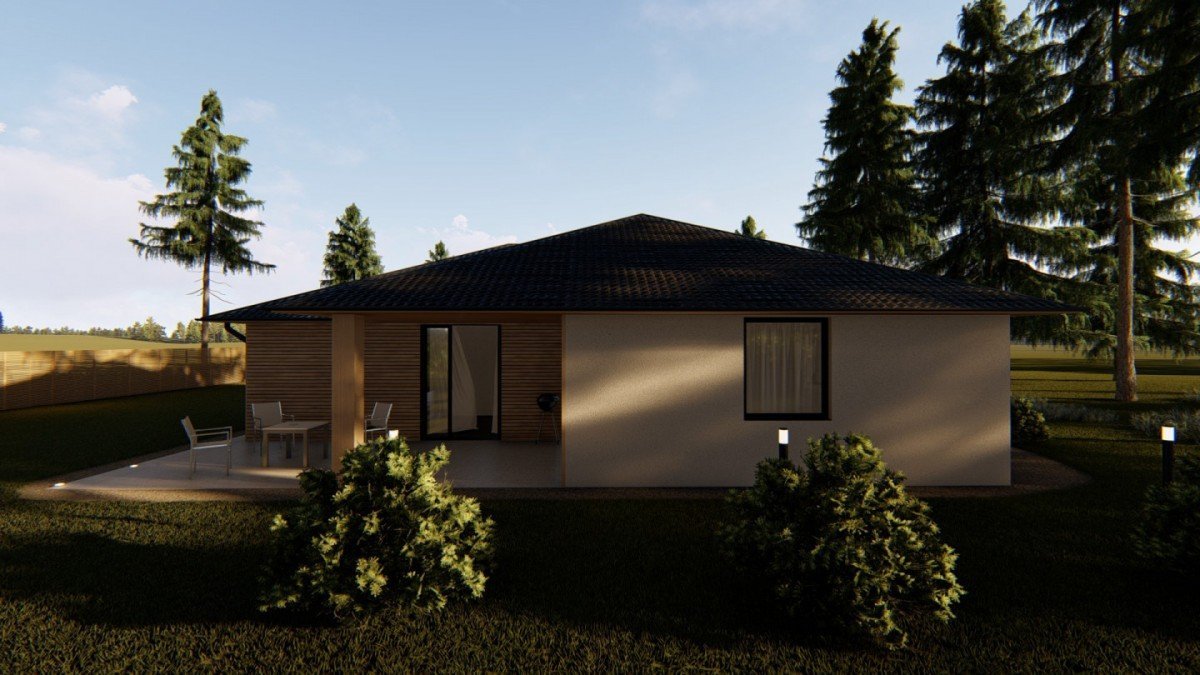 Bungalov do tvaru L