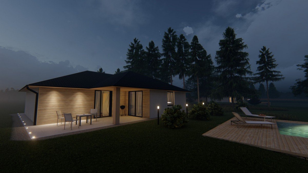 Bungalov do tvaru L