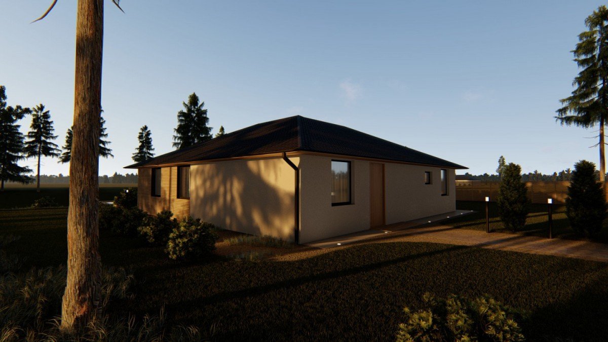 Bungalov do tvaru L
