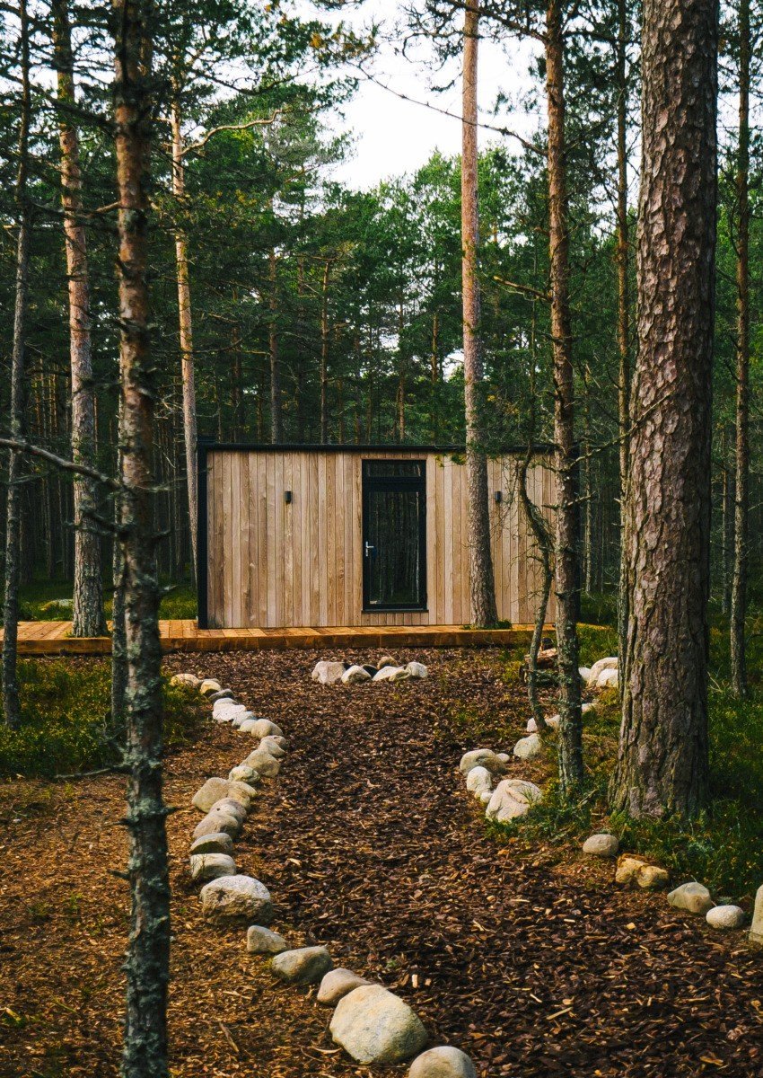 zrcadlový tiny house