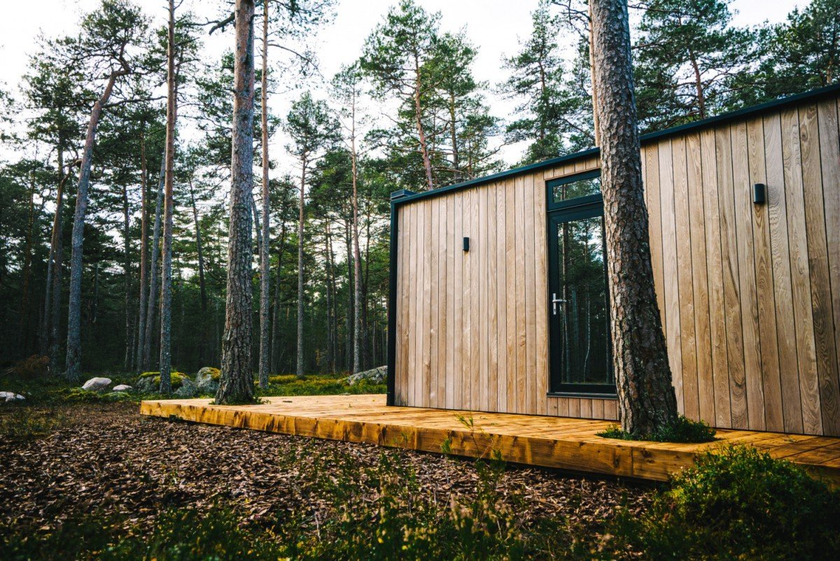 zrcadlový tiny house