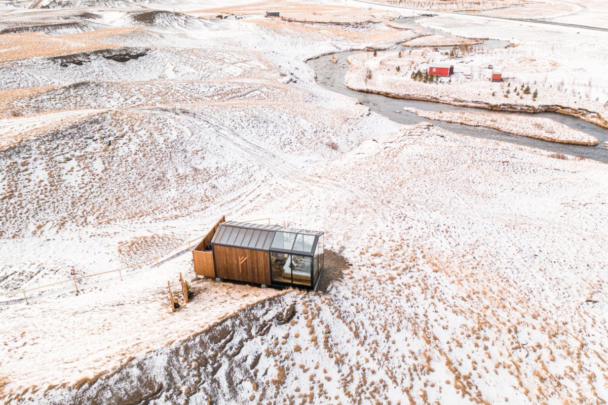 zrcadlový tiny house