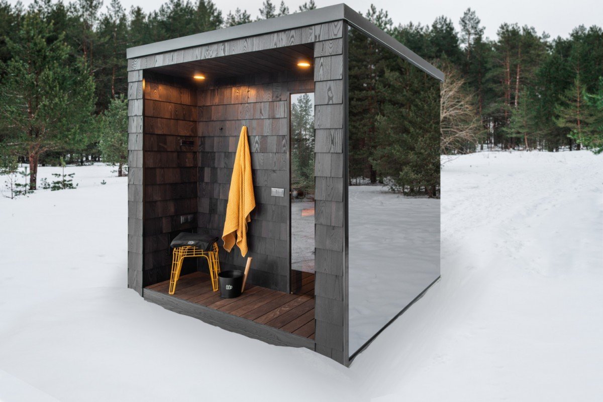 zrcadlový tiny house