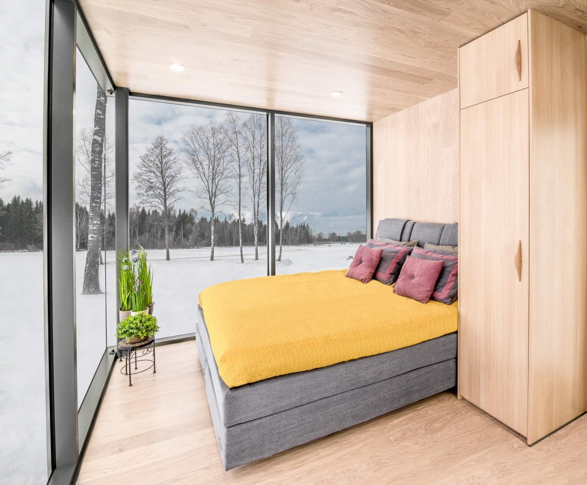 zrcadlový tiny house