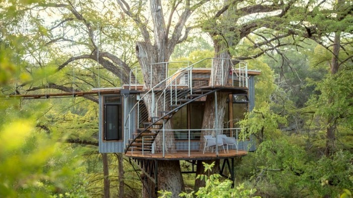 Treehouse s lázněmi