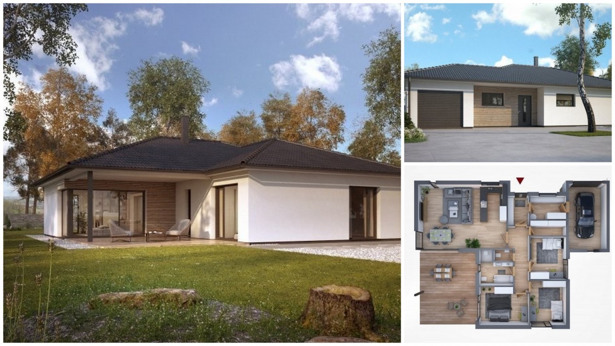 Bungalov 4+1 s garáží