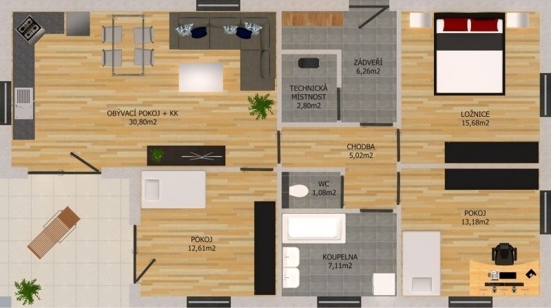 Bungalov 4+kk