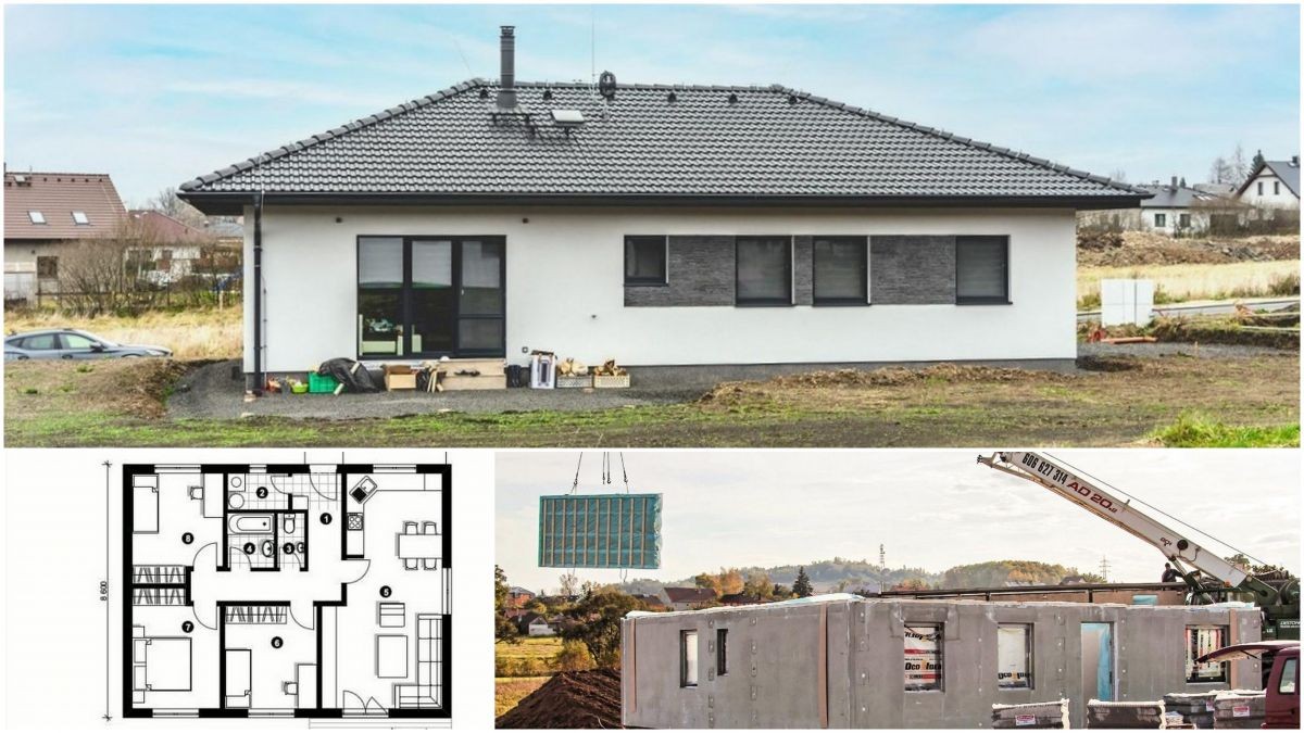 Bungalov 4+kk pro čtyřčlennou rodinu