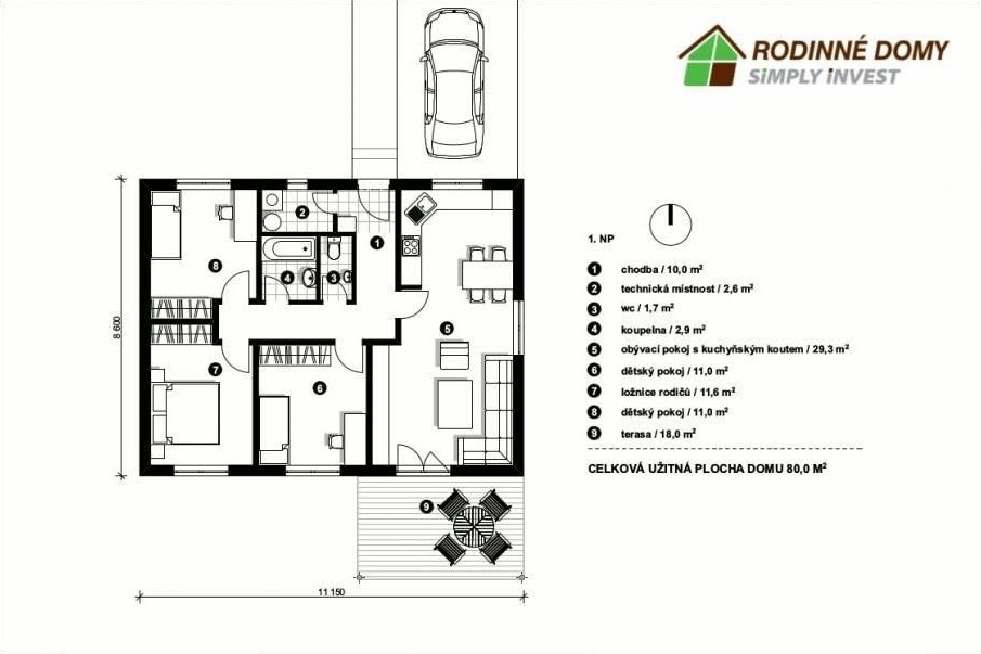 Bungalov 4+kk