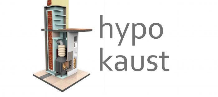 Kamna a nápis Hypokaust
