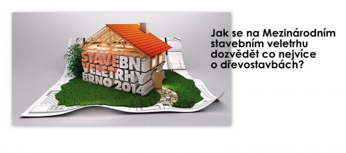 Dům s nápisem stavební veletrh