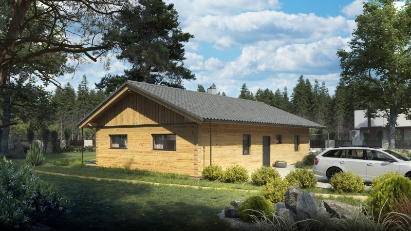 Roubený bungalov 4+kk