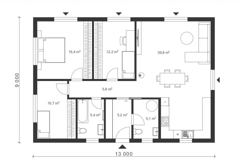 Bungalov 4+kk