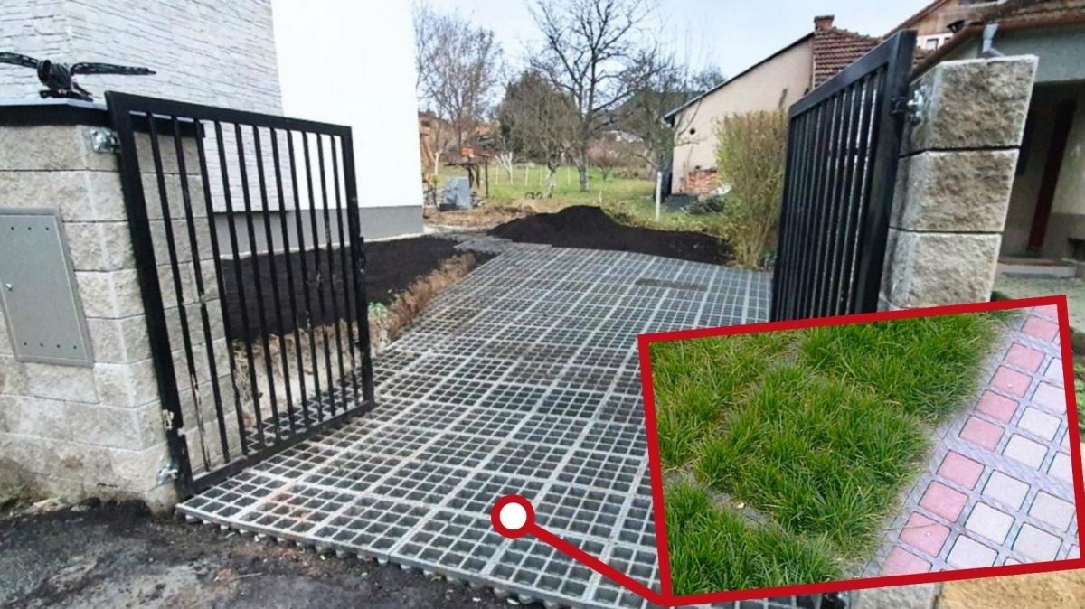 zatravňovací dlažba