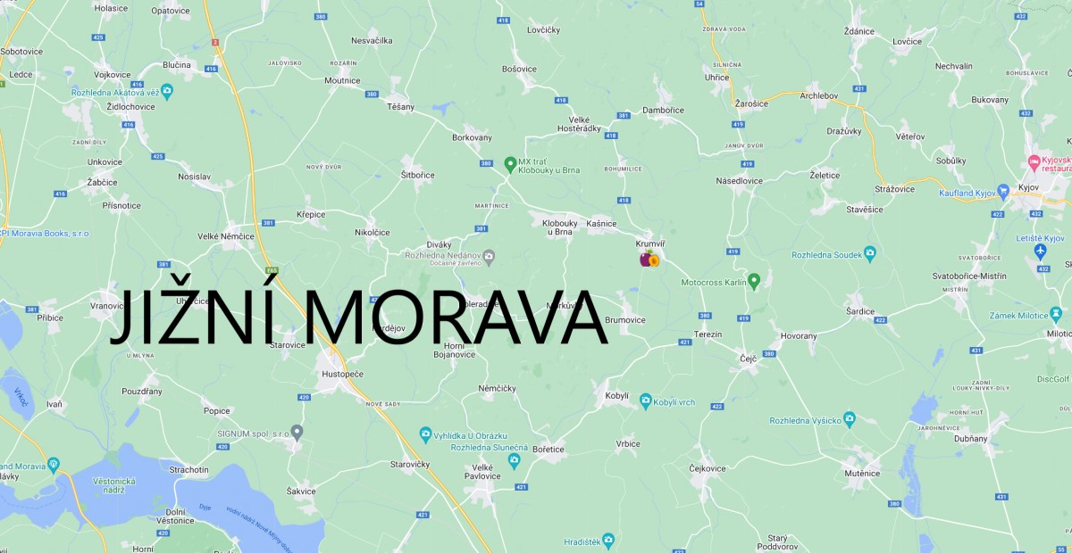Samosběr švestek jižní Morava