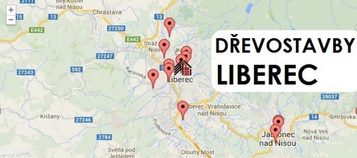 Dřevostavby liberec mapa