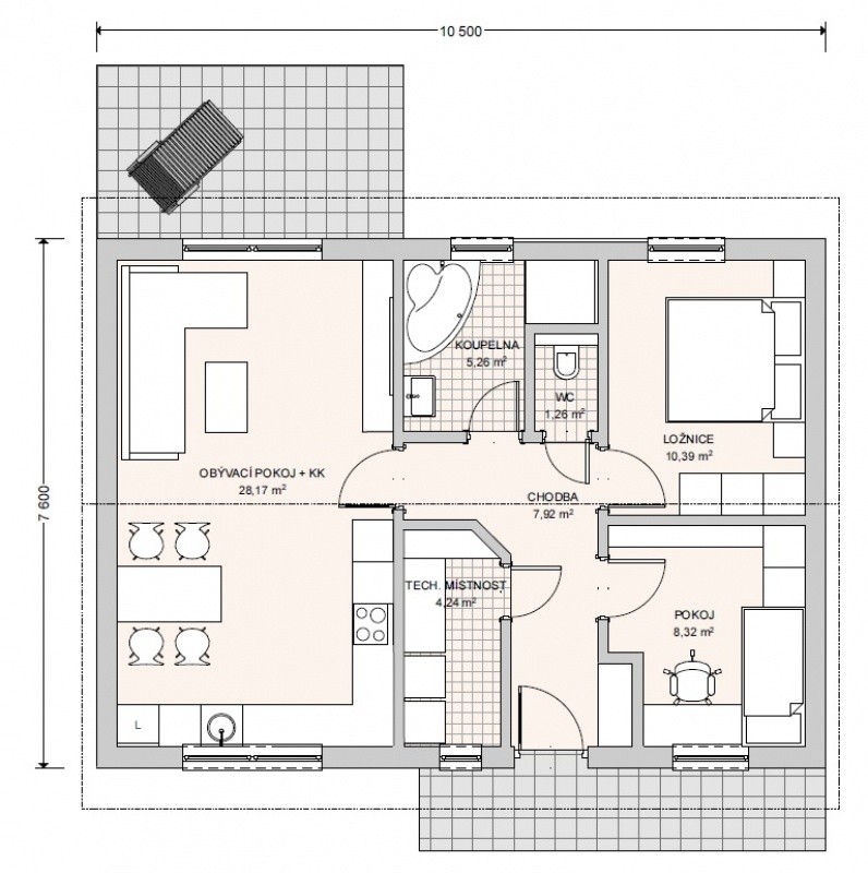 Bungalov 3kk