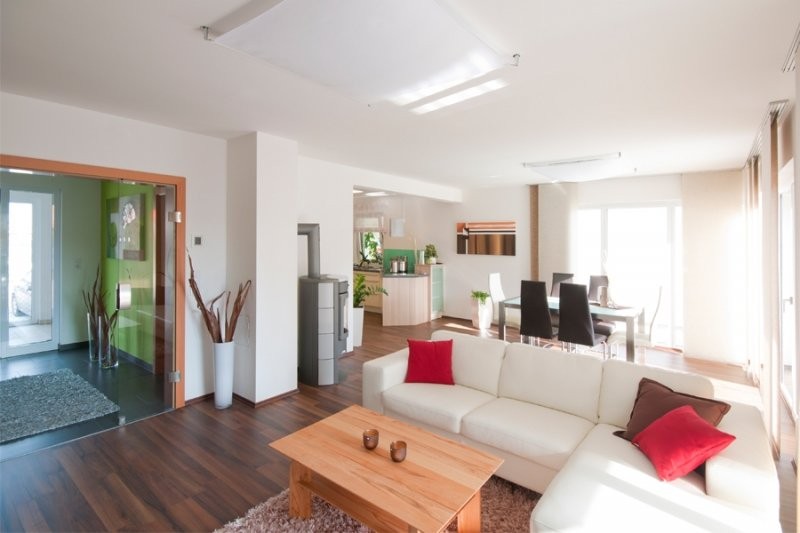 Bungalov do L s krytou terasou