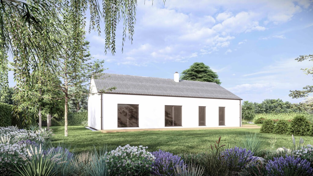 Bungalov 4kk s otevřeným krovem