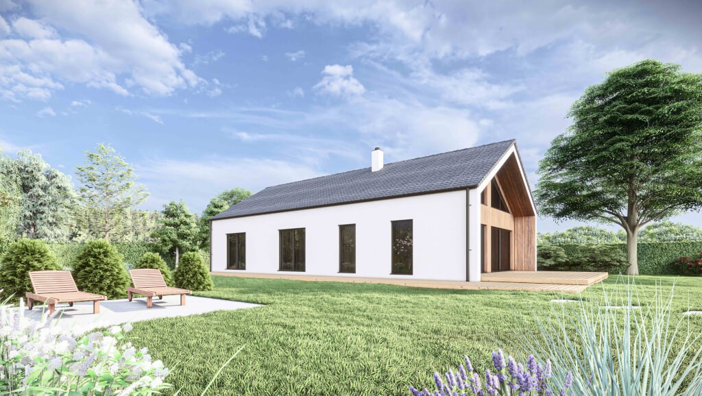 Bungalov 4kk s otevřeným krovem