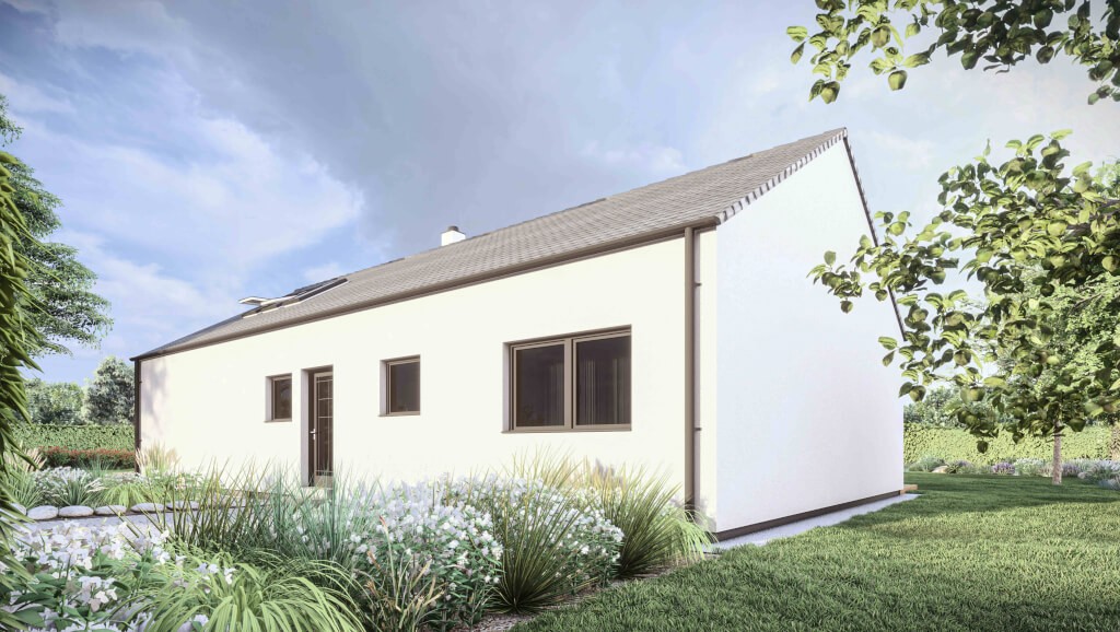 Bungalov 4kk s otevřeným krovem