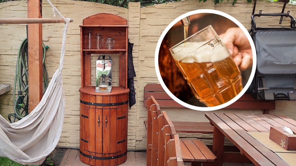 Tomáš si postavil na zahradě vlastní výčep